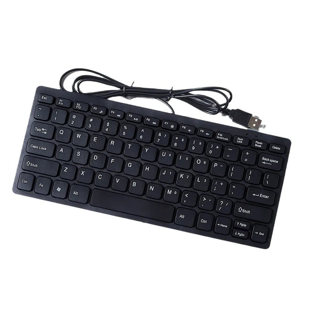 USB wired mini keyboard in choice of four colours with compact 280mm design
