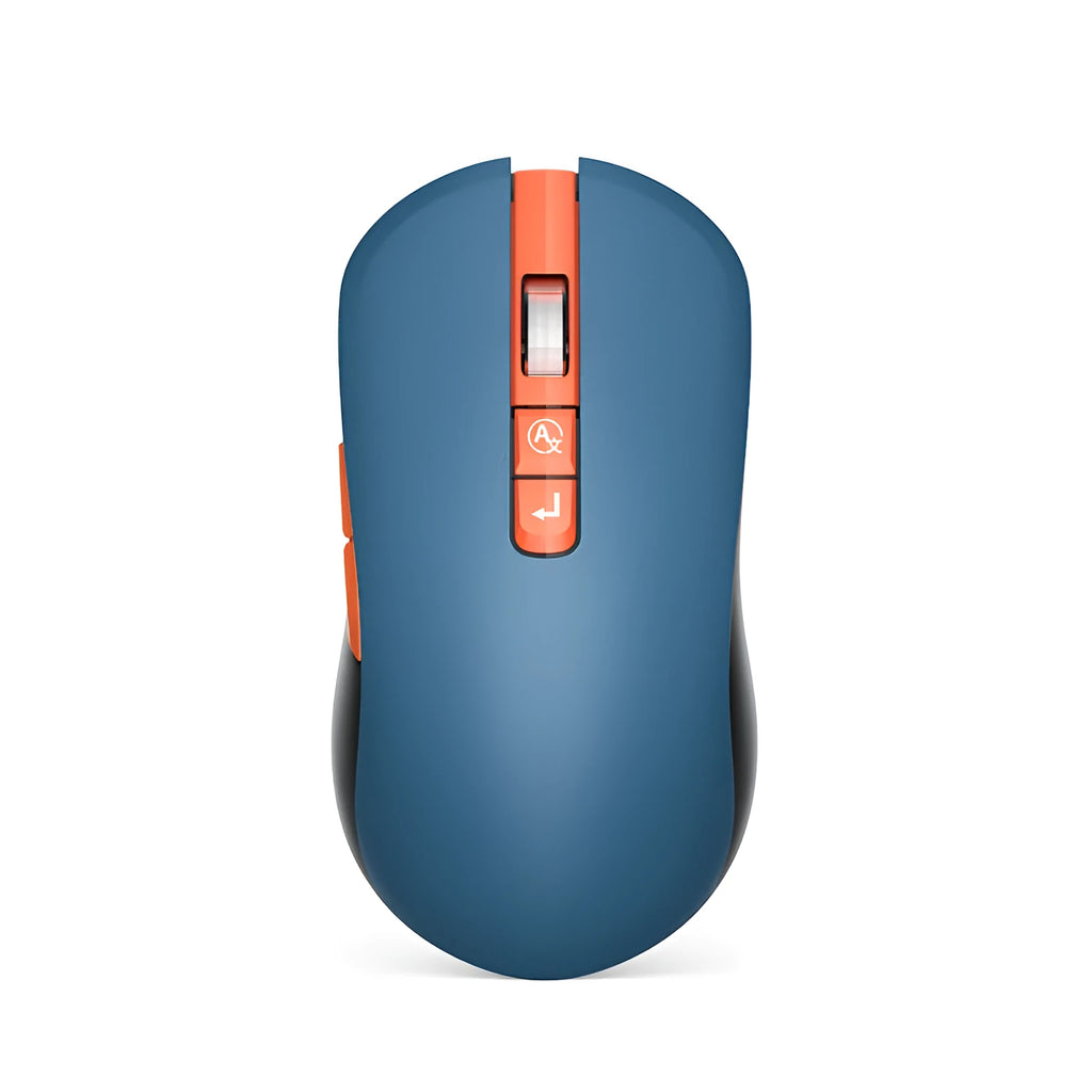 IFLYTEK voice translation wireless gaming mouse with USB receiver on a desk.