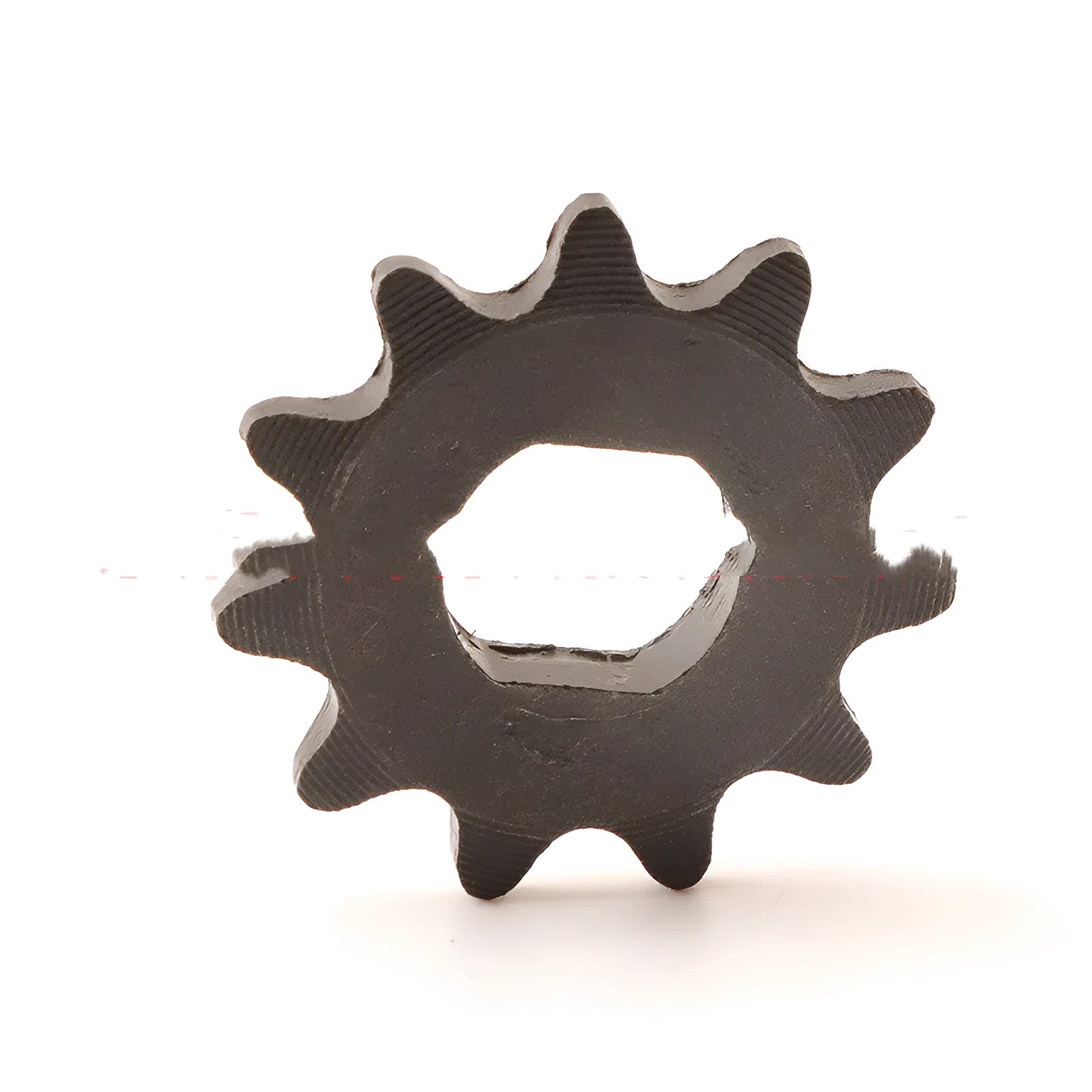 11-tooth cast iron motorcycle gear for 25hT8F chain reduction systems with non-circular appearance