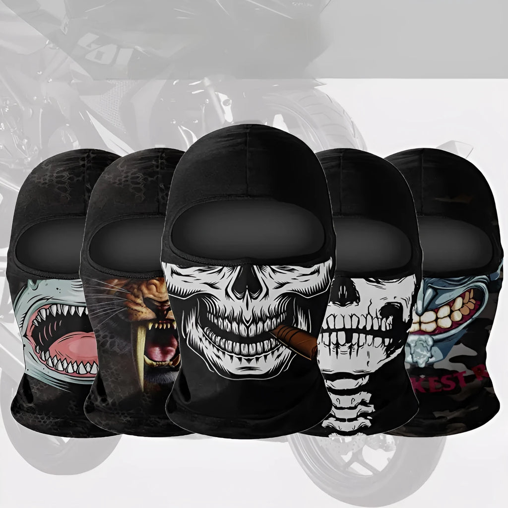 Motorcycle skull ice silk windproof sunscreen face mask in NK colour option