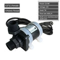Jiatong JT-750 horizontal DC water pump with threaded connectors for solar heating systems