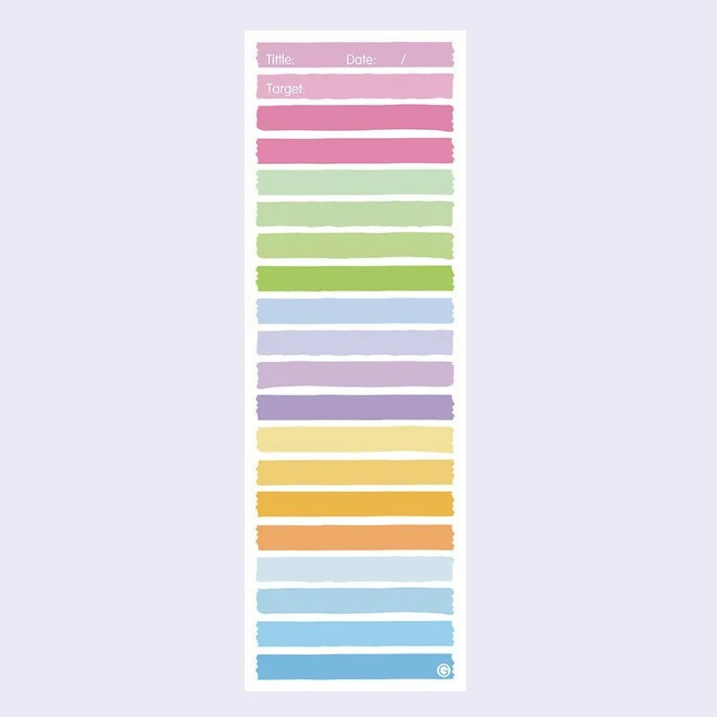 Simple Ins Wind super long clause colour student notepad with cartoon cover and plastic storage box