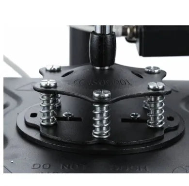 Black heat transfer machine for T-shirts and fabric plates with 1250W motor