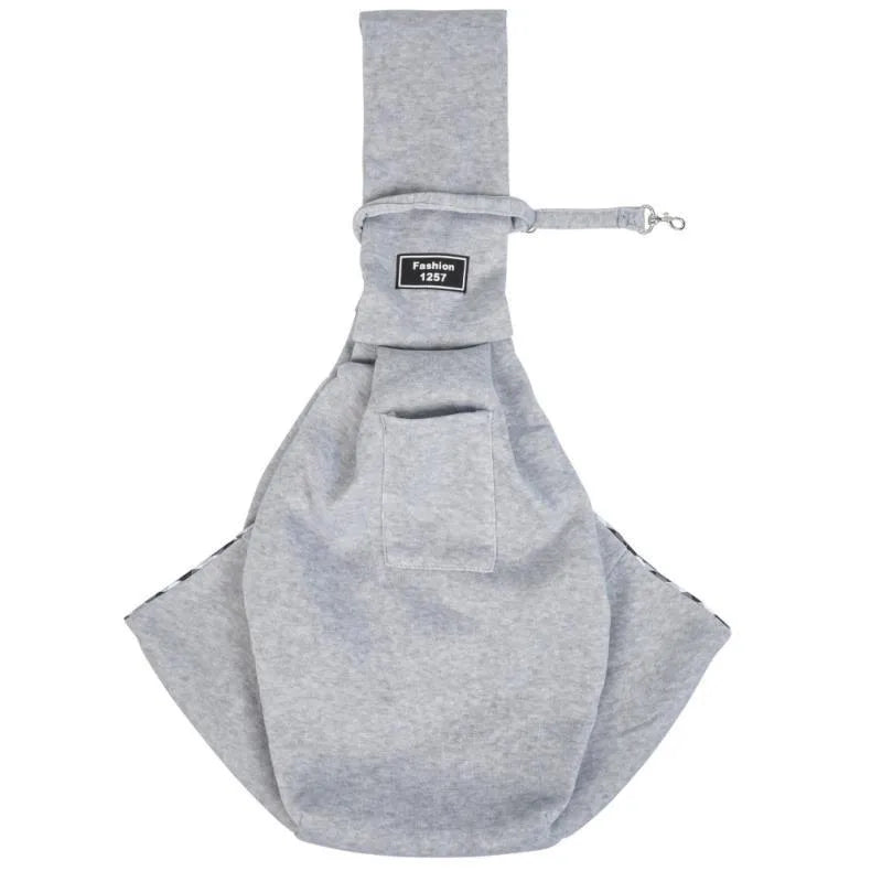 Large folding cat messenger backpack in multiple colours, shown with sturdy shoulder strap.