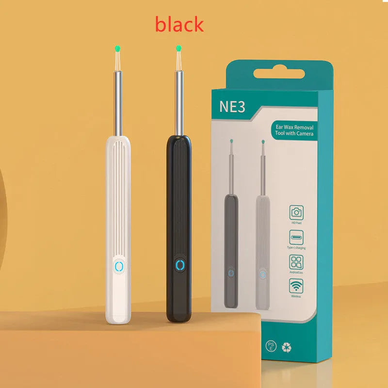 NE3 wireless ear otoscope ear wax removal tool with camera LED light and 360 HD lens