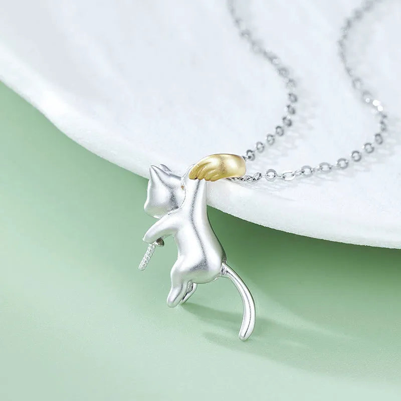 925 sterling silver clavicle chain necklace with electroplated finish and optional pearl bead decoration