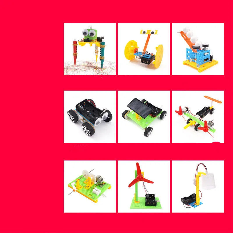 DIY plastic puzzle assembling building blocks science experiment teaching aids for children 7-14 years