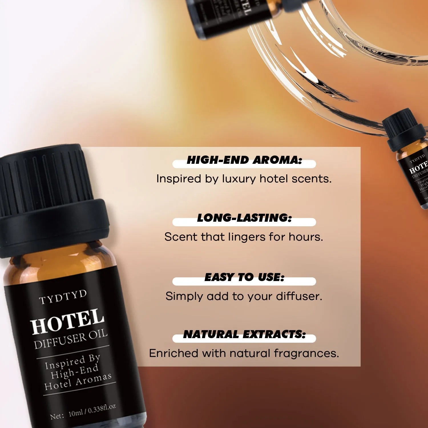 10ml natural plant fragrance essential oil bottle for universal skin types