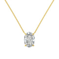 S925 sterling silver oval ice flower pendant necklace on a chain, showing geometric design.