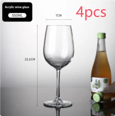 PC acrylic wine bottle with modern design for party catering and milk tea serving.
