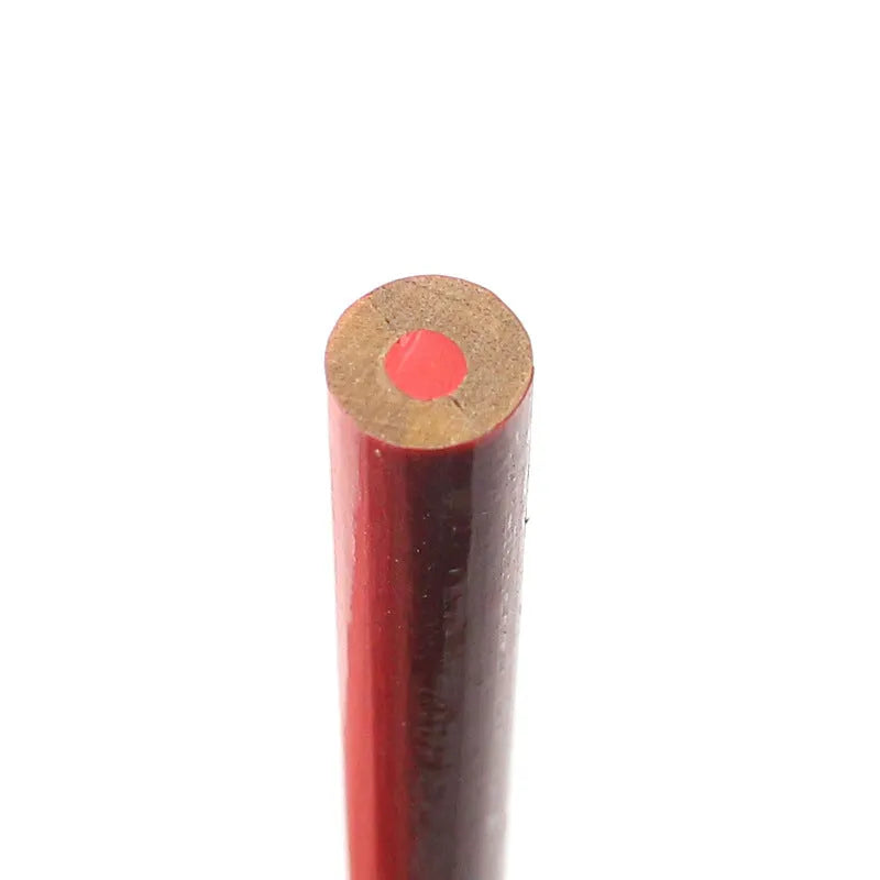 Red and blue two-colour carpenter's pencils with round wooden shells, pack of 10 pieces
