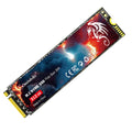 M.2 NVMe solid state drive for desktop computers, showing PCB and gold connectors.