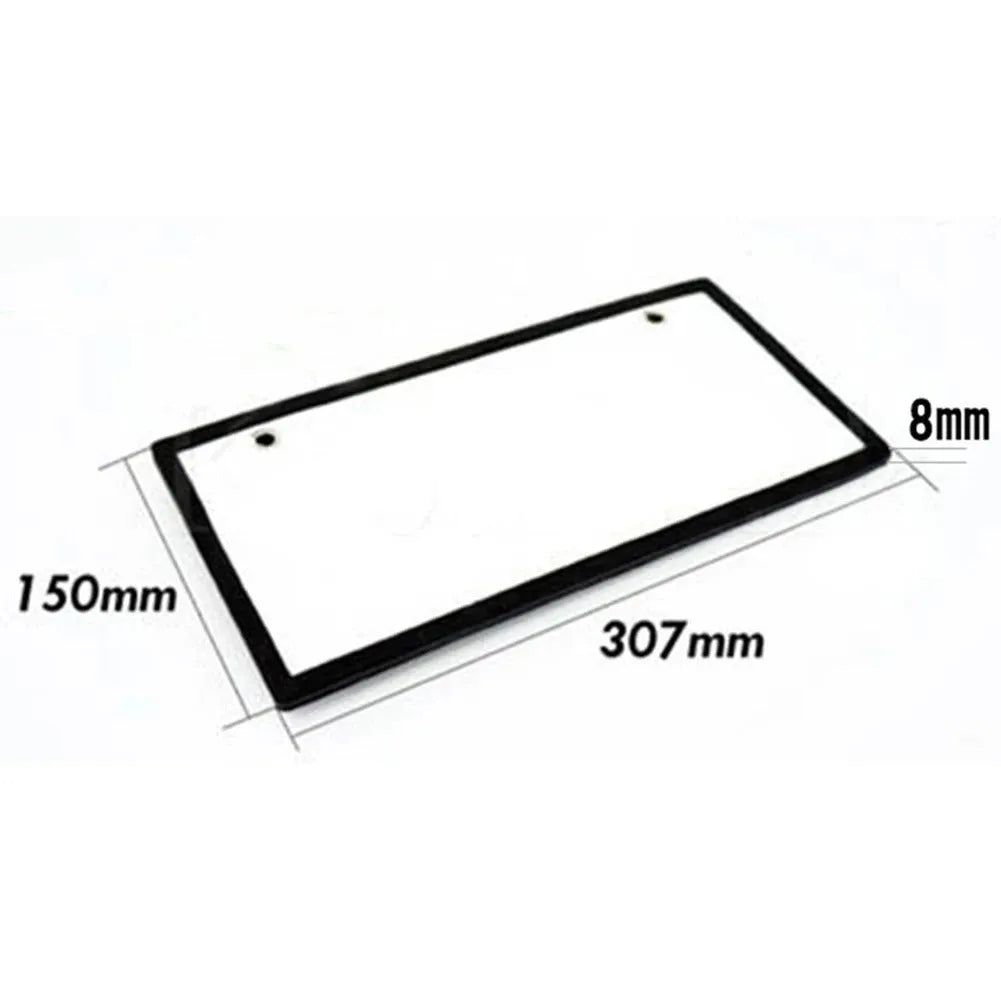 Two flat LED truck license plate light bars with plastic housing.