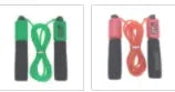 Adjustable 3 metre skipping rope with sponge grip handles in multiple colour options