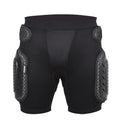 Black cycling hip protection pants for sports safety, shown in size L