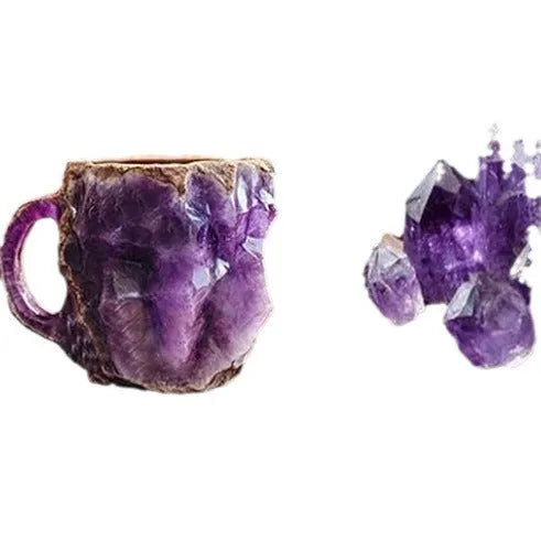 400ml mineral crystal resin coffee mug with handle in various colour options