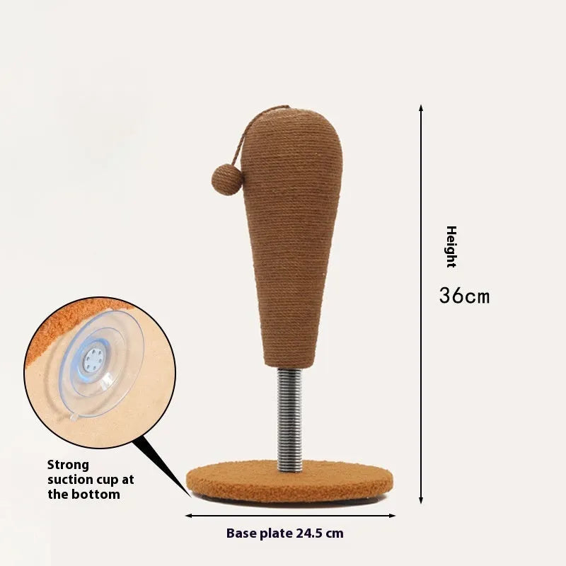 Hemp rope cat scratch board in large and small sizes with anti-scratch properties