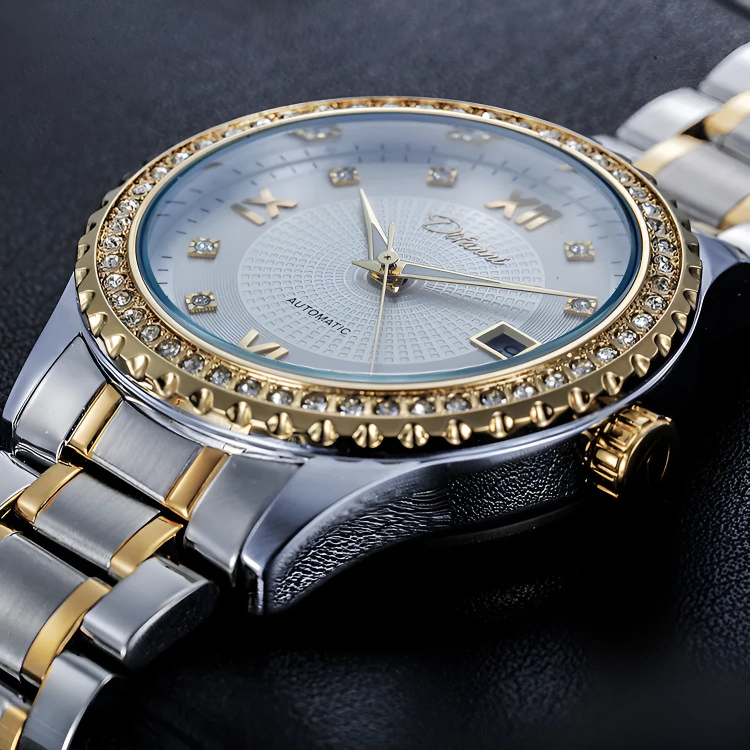 Men's waterproof automatic mechanical watch with luminous hands in business style