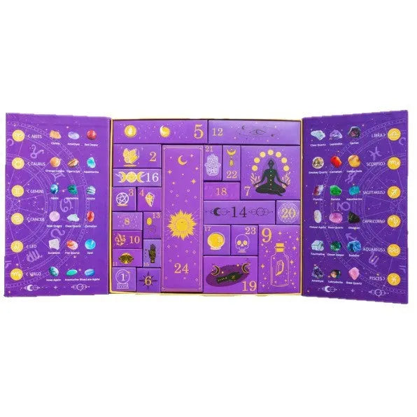 Halloween gift box with crystal ornament and countdown display measuring 33.5cm