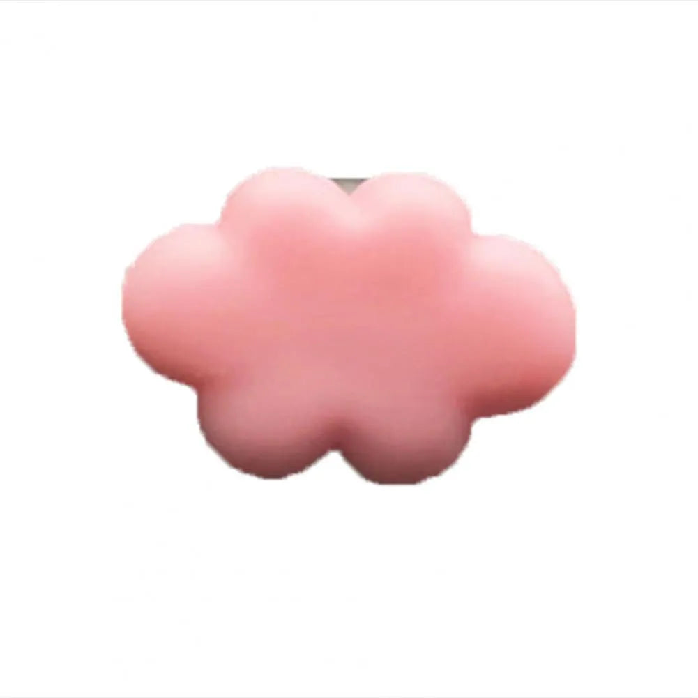 Baiyun cartoon car fragrance clip in resin, shown in various colours for air vent mounting.