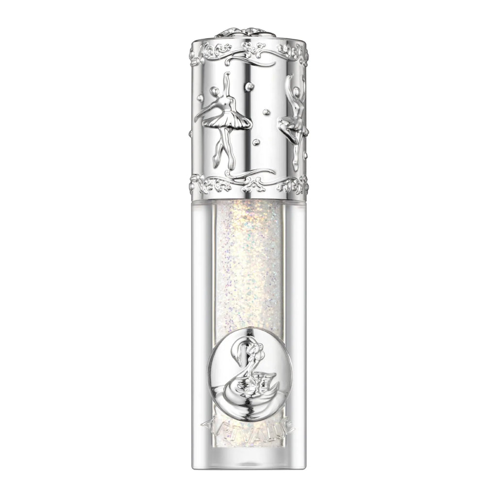 Ballet liquid eye shadow product showing five colour options including Sakura Field and Butterfly Paradise shades