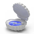 Retro vinyl record player shaped shell lamp with Bluetooth speaker and LED lighting in portable design