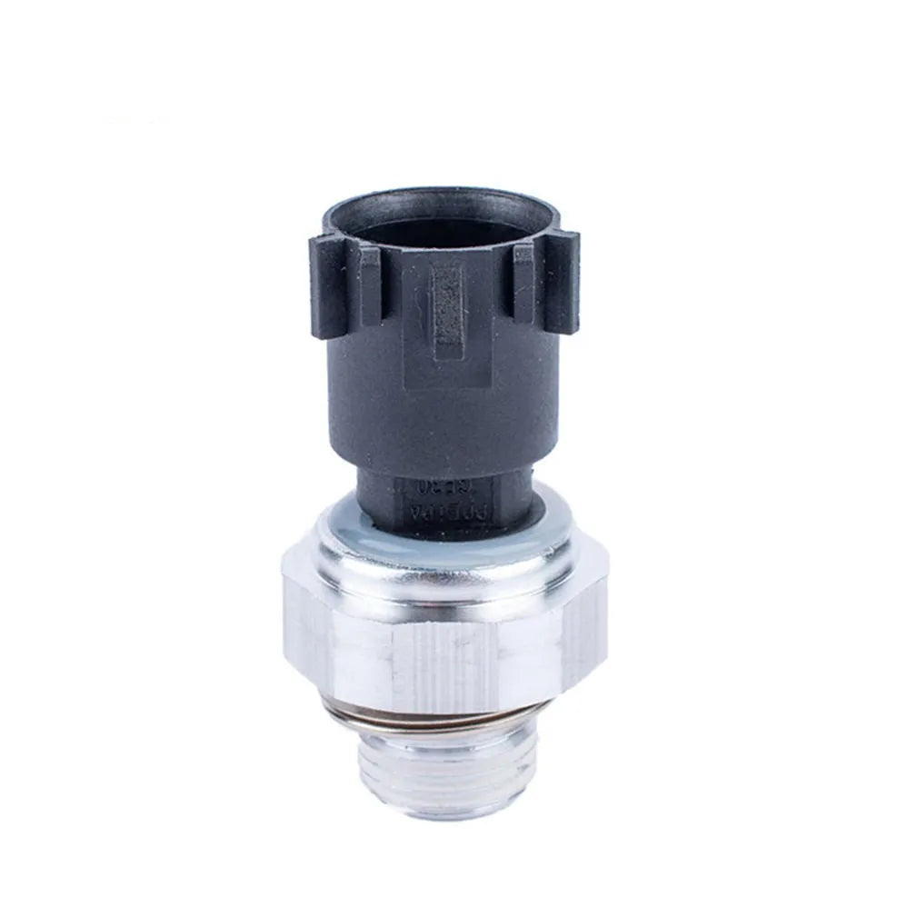Silver automobile fuel pressure sensor unit for fuel rail mounting