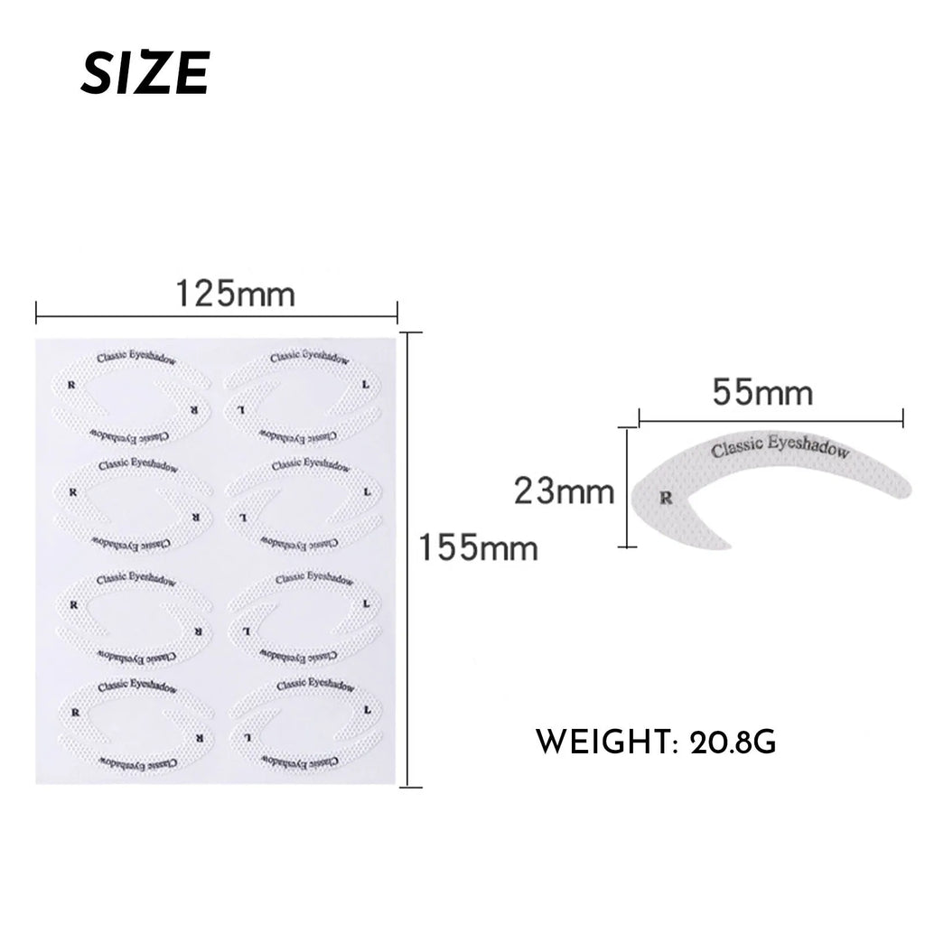 Four reusable flexible eyeliner sticker makeup templates for creating precise eye designs
