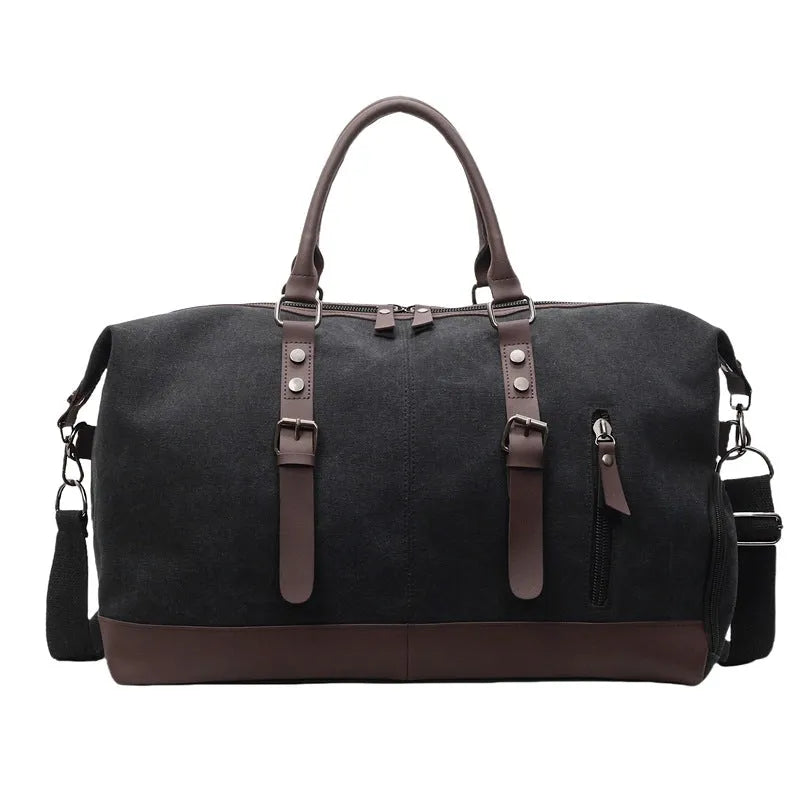 Travel Handheld Lightweight Large Capacity Waterproof Bag Oxford Cloth Unisex Breathable Ultra Light Milky White Black Brown 50cm x 30cm x 23cm Handheld Carry On Bag for Travel and Daily Use