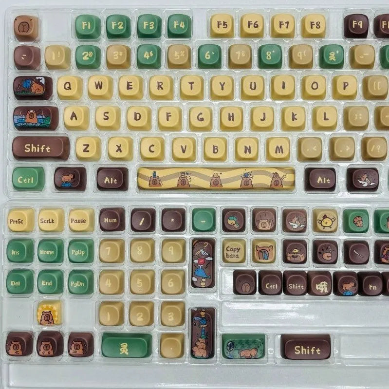 Capabala 130 key MOA profile mechanical keyboard keycap set in ABS material