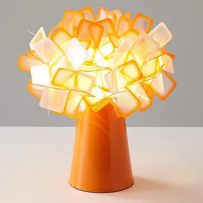 Nordic style bedside table lamp with metal holder in multiple colour options