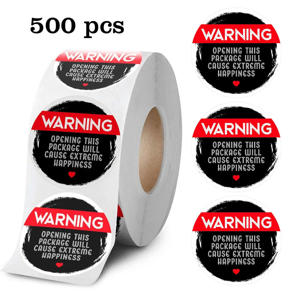 Round PVC self-adhesive sealing sticker roll with colour print 25mm diameter 500 stickers C750