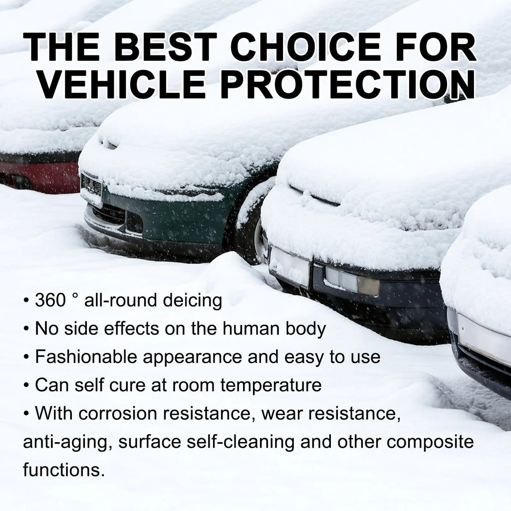 Hydrophobic nano coating car snow brush with PE construction measuring 5x9x14cm