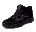 Men's casual shoes in black, brown, dark grey, black white, and black blue colour options.