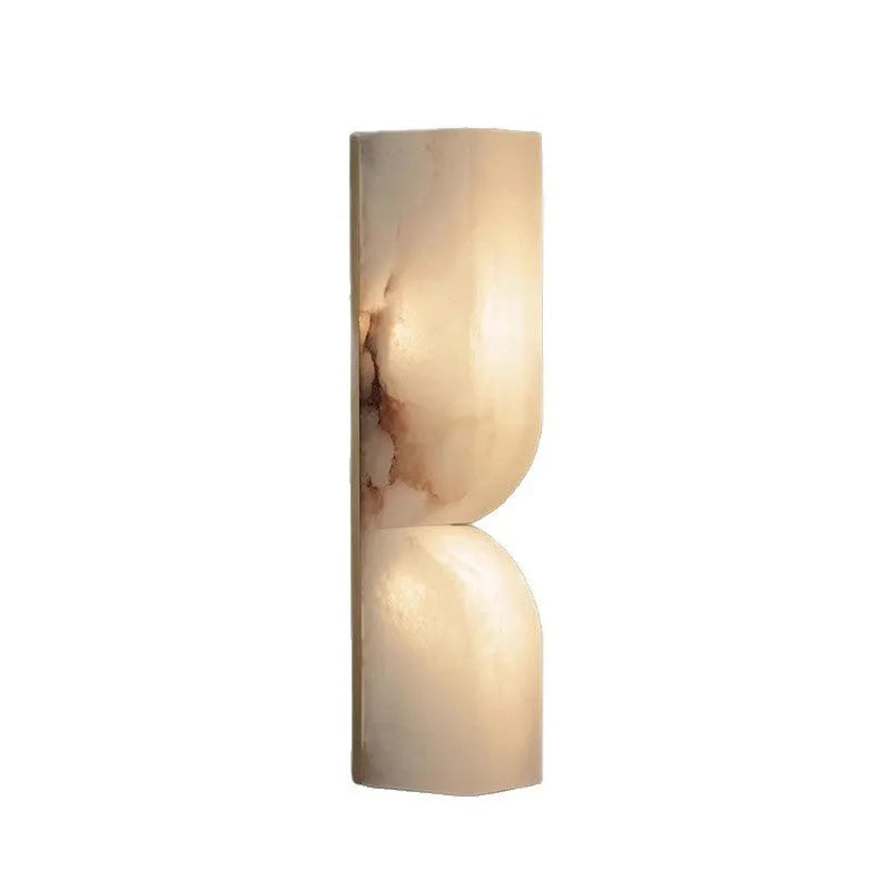 Copper wall-mounted lamp strip with warm light illumination in Nordic design