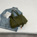 Large capacity polyester shoulder bag for women with internal mobile phone pocket