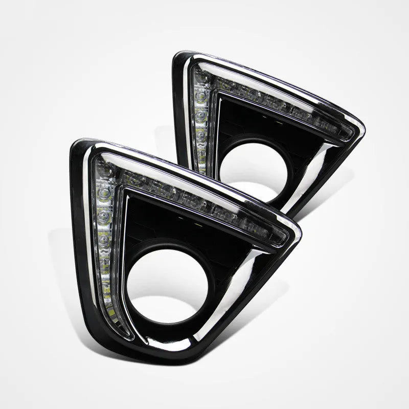 Mazda CX-5 LED daytime running lights with electroplated white finish and turning yellow light options