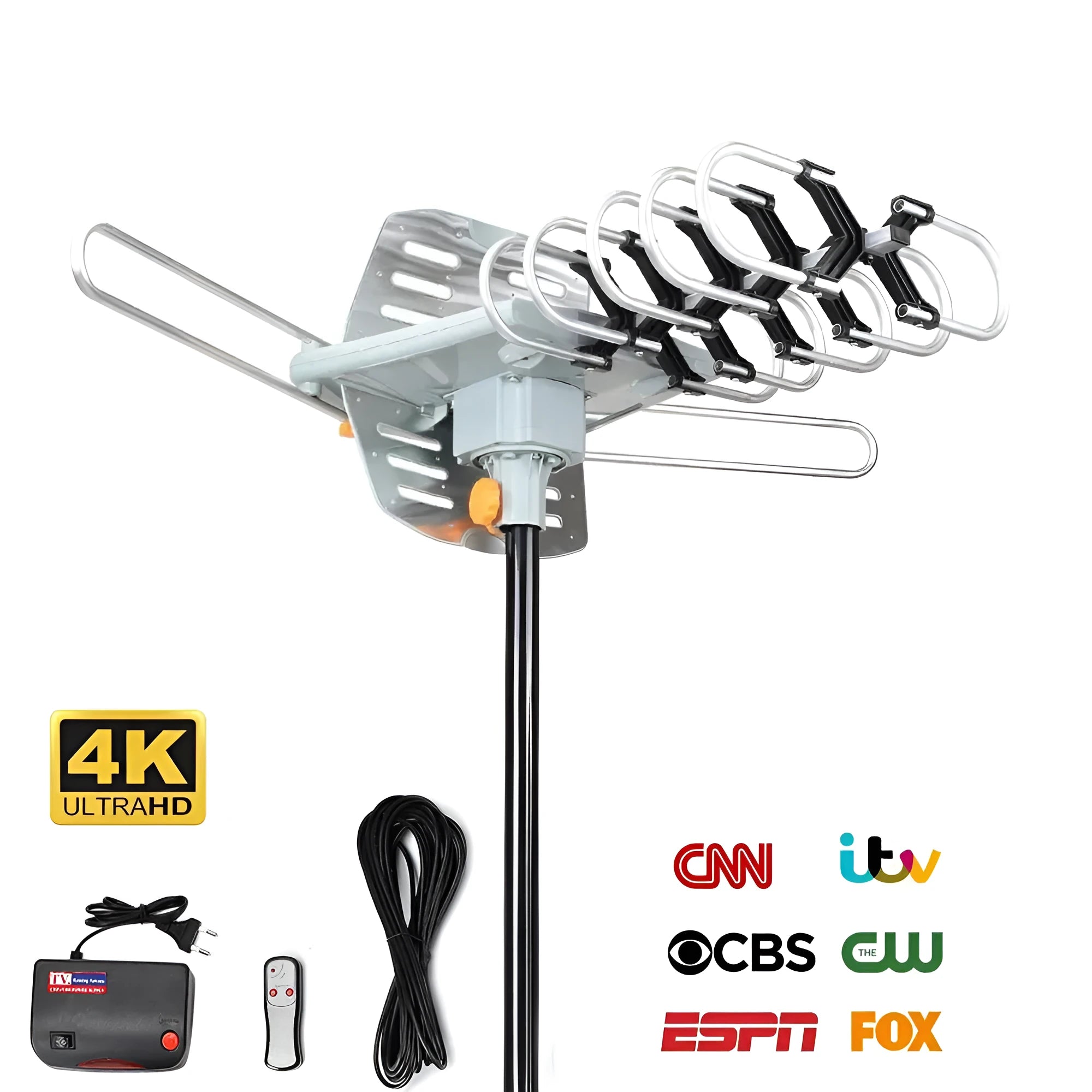 GR-1002 outdoor rotatable high gain digital television antenna for VHF UHF reception