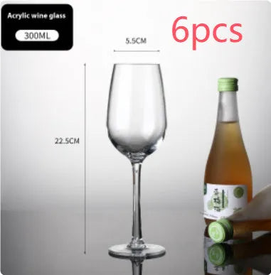 PC acrylic wine bottle with modern design for party catering and milk tea serving.
