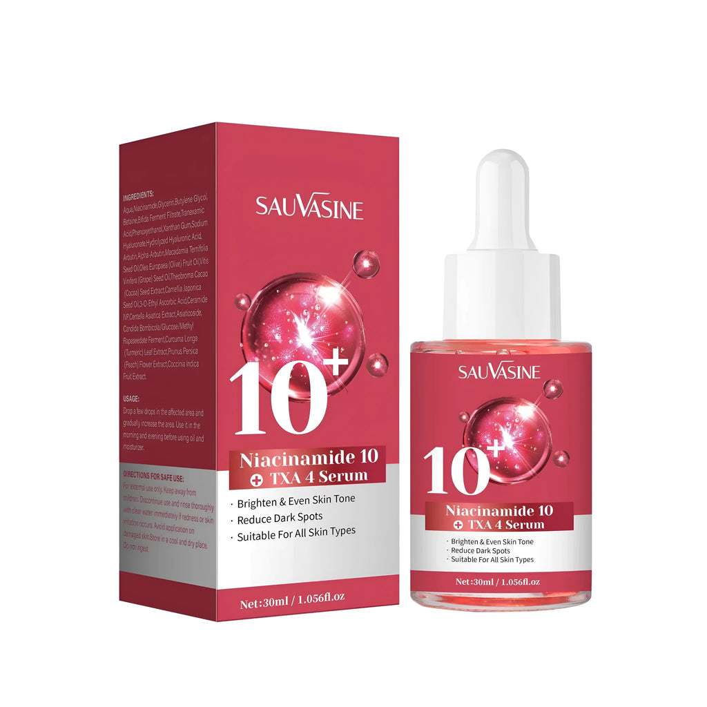 30ml bottle of Niacinamide 10% and TXA 4% facial serum for skin brightening