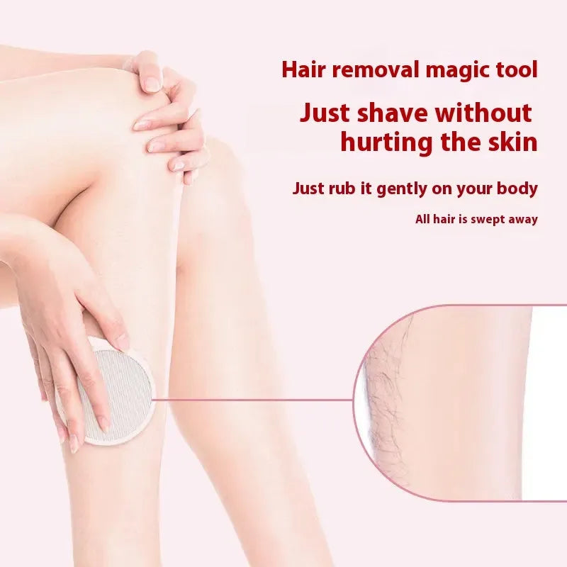 A 2-in-1 plastic nano glass epilator and dead skin remover foot grinder device.