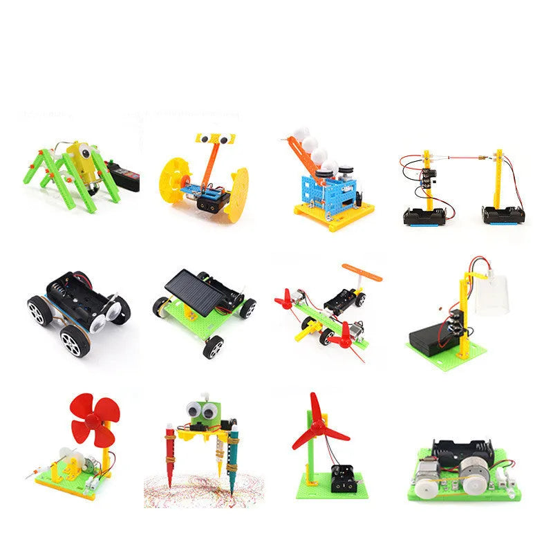 DIY plastic puzzle assembling building blocks science experiment teaching aids for children 7-14 years