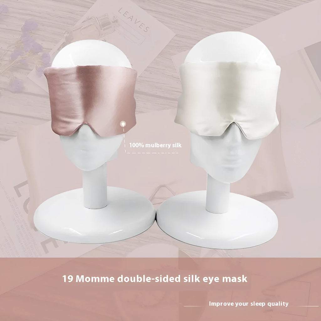 Mulberry silk sleep eye mask in multiple colours for light blocking