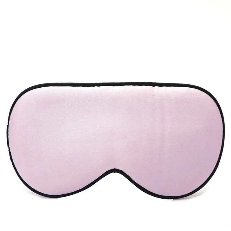 Double-sided mulberry silk sleep eye mask in multiple colours with adjustable elastic straps.