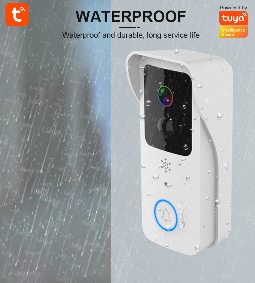 T321080P model visual doorbell unit for wireless home security with APP notifications