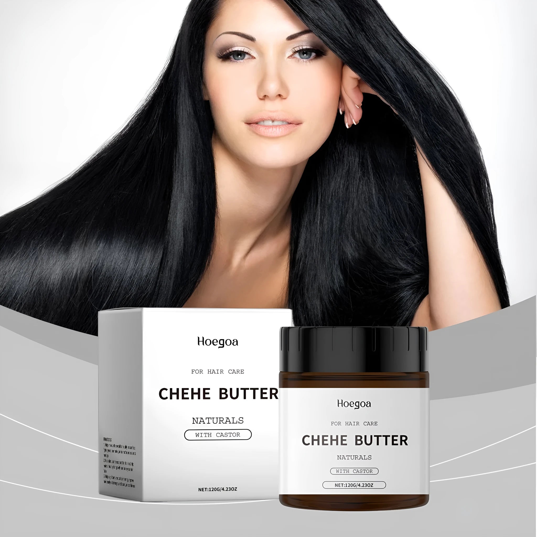 Castor oil hair care mask 120g pot with nourishing blend of rosemary lavender jojoba and vitamin E