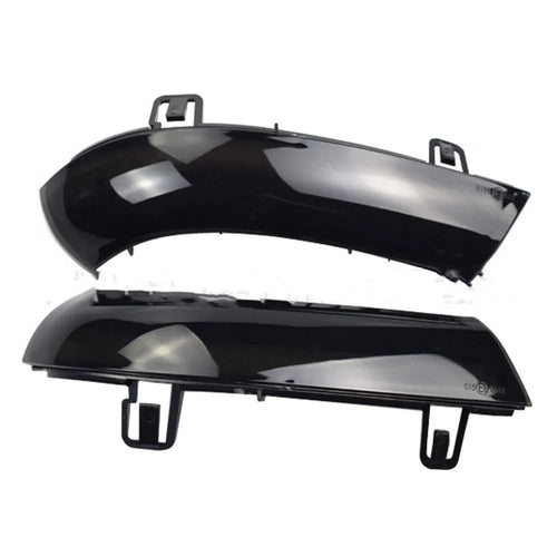 Volkswagen Golf MK5 running water turn signal light in ABS housing, shown in single yellow and blue yellow colour options.