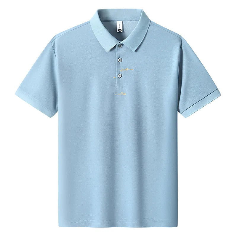 Men's casual loose cotton t-shirt in six colours with short sleeves and letter pattern