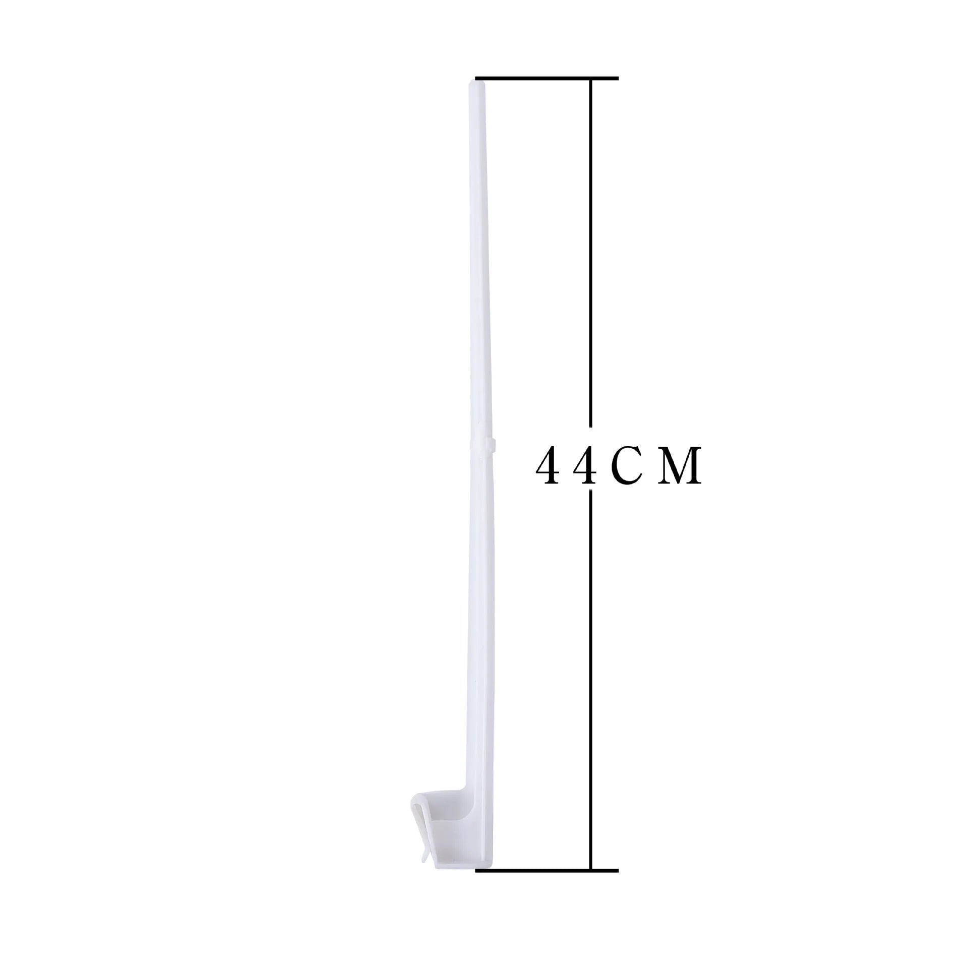 White car window flag bracket set with 10 PP plastic poles for vehicle display