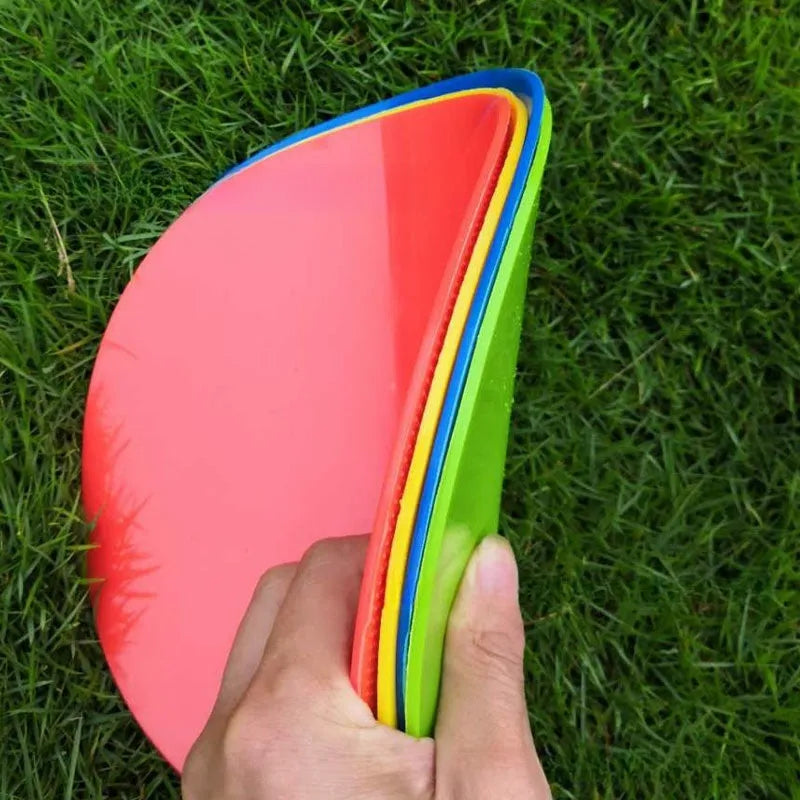 Soft TPE football training target disc in multiple colours with 23cm diameter
